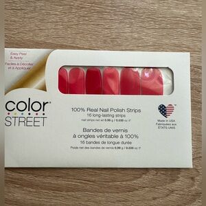 ❤️ Color Street “Carmine Shine” Nail Strips NEW 2 for $9 / 3+ $3 each